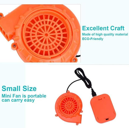 USB Mini Fan Blower Potable Inflatable Costume Fan for Halloween Inflatable Dinosaur Costume, Fancy Dress, Mascot Head,Party Inflatable Cosplay Jumpsuit