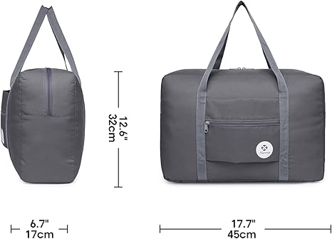 For Spirit Airlines Personal Item Bag 18x14x8 Foldable Travel Duffel Bag Tote Carry on Luggage Duffle Overnight for Women and Men