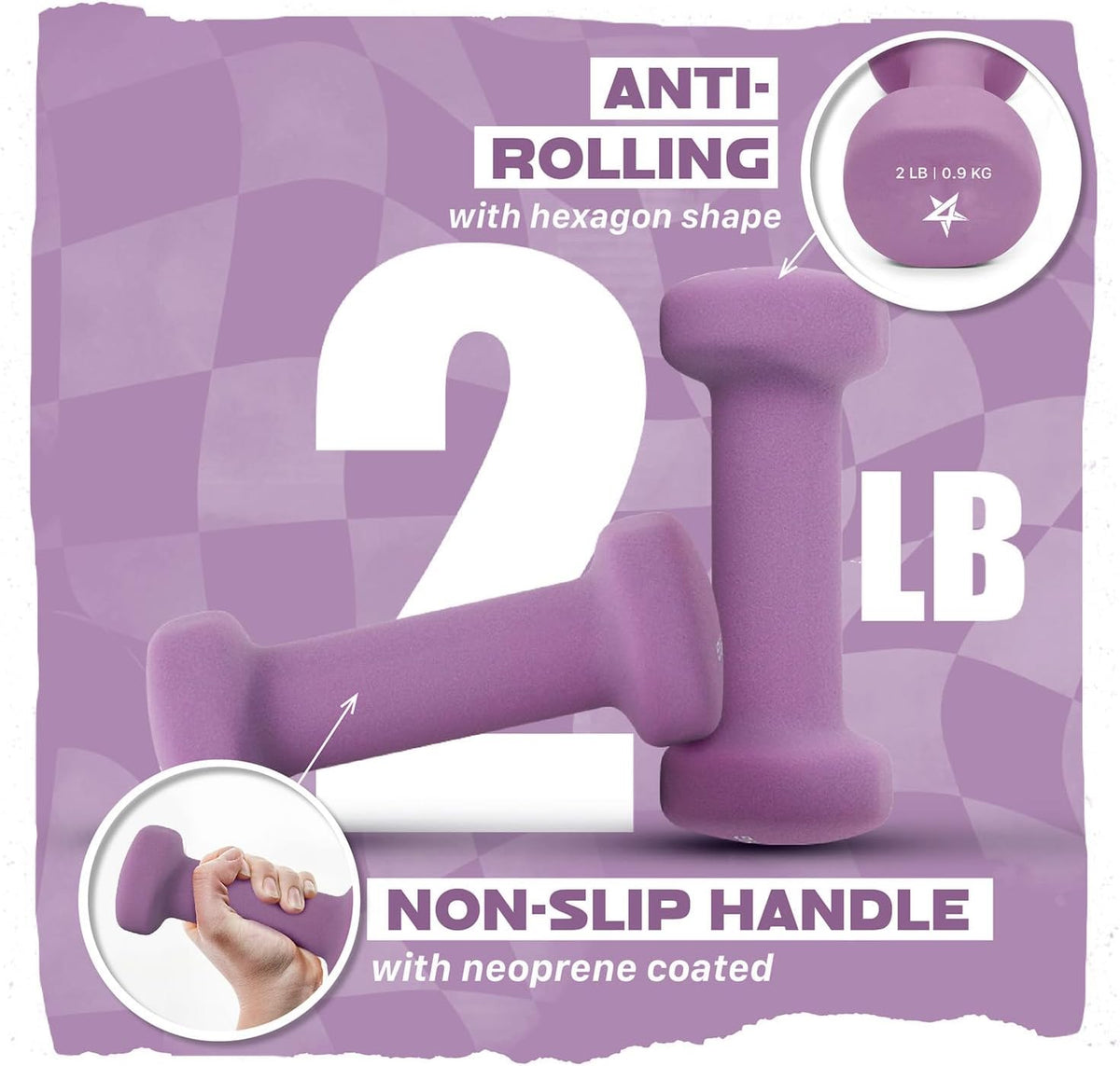Yes4All Neoprene Coated Dumbbells, Set of 2
