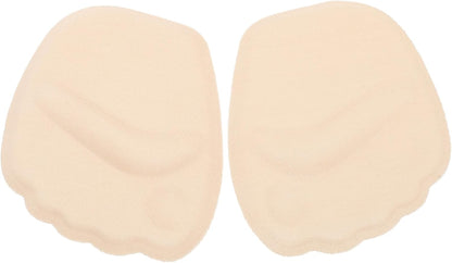 Healeved 2pcs Forefoot Gel Pads for Women Soft Metatarsal Cushions Non- of Foot Inserts for High Heels Beige Comfortable Foot Support