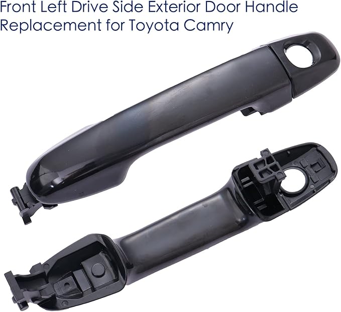 Exterior Door Handle Front Driver Side Compatible with Toyota Camry 2012-2017,Black - Without Smart Entry System