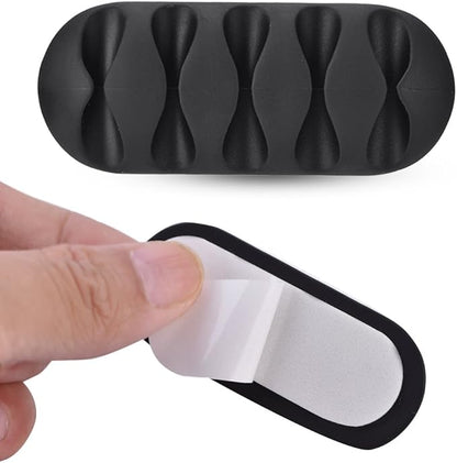 10Pcs Universal Desktop Cable Holder, Cord Organizer Clip for Charging Cables USB Cables Audio Cables Network Cables, etc