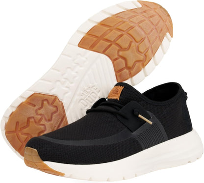 HEYDUDE Men's Sirocco Neutrals Slip On Sneaker | Breathable Knit Upper | Textile Upper, Cushioned Heel Collar, Removable Foam Insole, Flexible Outsole, Easy On System