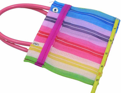 Leos Imports 5 Pack Mini Mexican Mercado Tote Bags ('5x8')