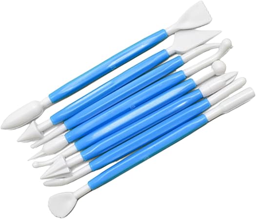 8Pcs Cake Sculpture Pen Cake Decorating Hand Tool Fondant Sculpture Pen Cake Scraper Clay Modeling Tool Easy To Use