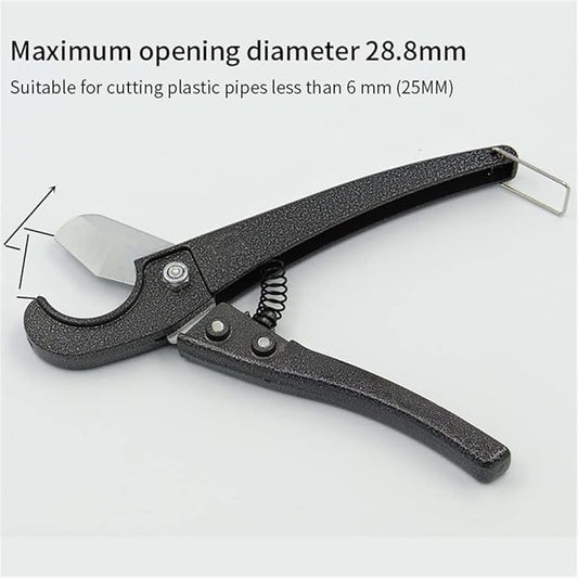 1PCS 3-32mm PVC Pipe Cutter Scissors Pipe Shears PVC PPR Hose Hand Cutting Tools for Cutting PVC CPVC PEX Polybutene Rubber Hose Pliers(Color:Black)