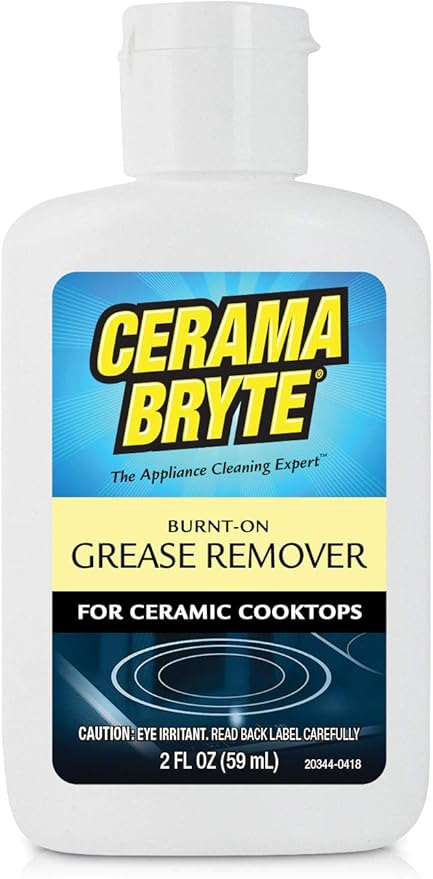 Cerama Bryte Burnt on Grease Remover, 2 Ounce Bottle (20812)