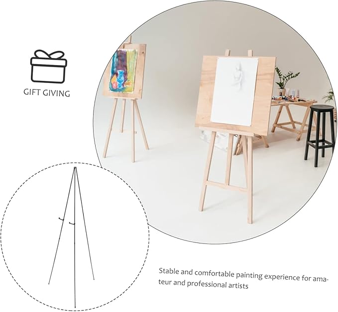 Sturdy Drawing Easel Light Weight Painting Board Rack Metal Store Artists
