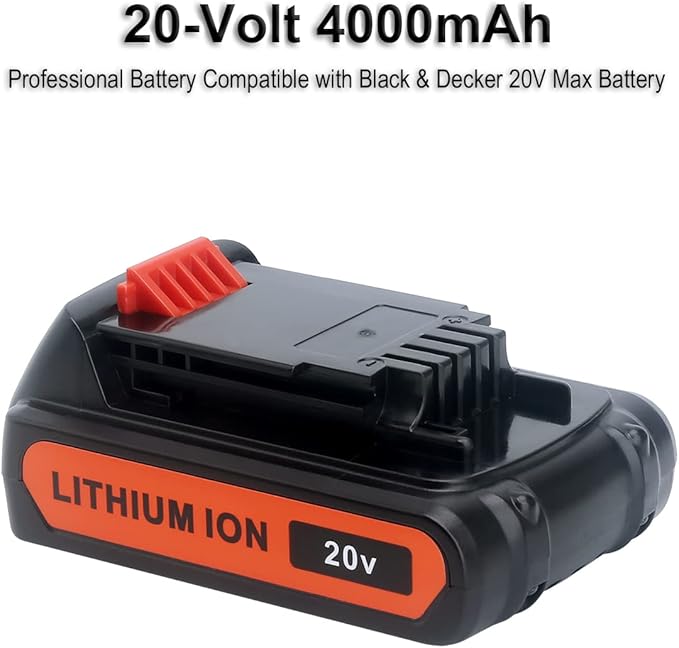 Biswaye LBXR20 20V Lithium Battery Compatible with Black  Decker 20V MAX Lithium Battery LBXR2520 LBXR2020 LBX20 LB2X4020 LB2X3020 and LCC221 LST522 LST201 LST220 LST300 20V Max Tools