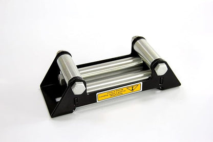 SALMAN 6" 4000-4500LBS 4-Way Roller Steel Fairlead 6 inch(152 mm) Hole Spacing for UTV/ATV Winch Accessory
