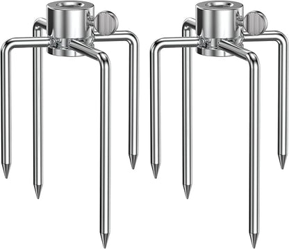 Onlyfire 6004 Grill Rotisserie Meat Forks(1-Pair)- Fits 516 Inch Square Spit Rods