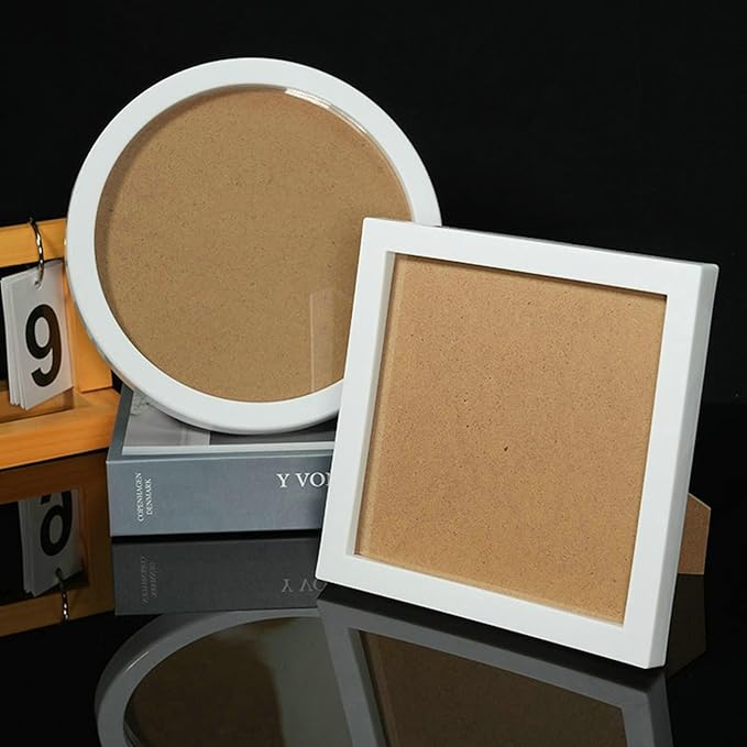 Frame 6.5x6.5 Made of Pvc White Picture Frame for Tabletop Display for Wedding