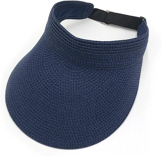 Summer Hollow Hat Folding Straw Hat Sun Hat Beach Hat for Women Men