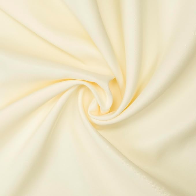 Gee Di Moda Rectangle Tablecloth - 90 x 156 Inch Ivory Table Cloth for 8 Foot Table with Floor-Length Drop - Heavy Duty Washable Fabric - 8 Ft Buffet Table, Holiday Party, Wedding  Baby Shower