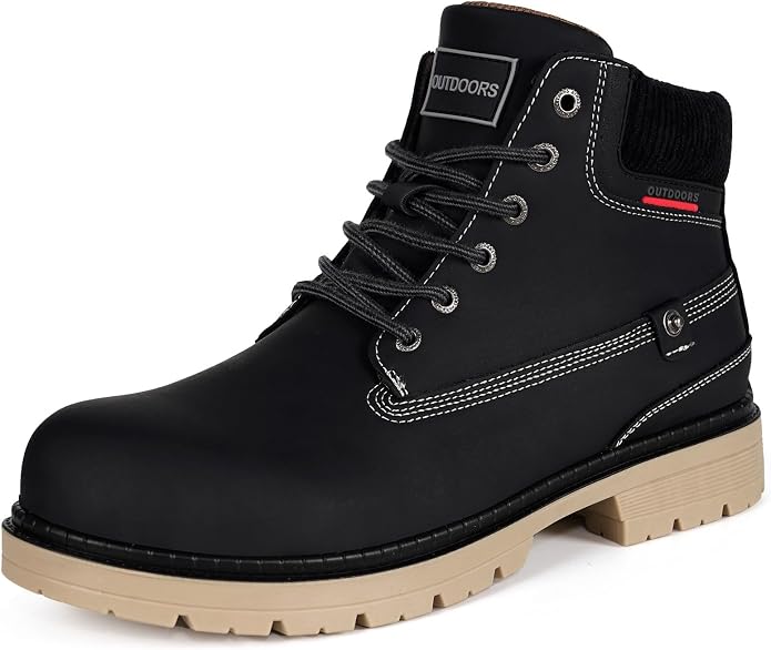 Size 11-Women, 9.5-Men. Eagsouni Mens Womens Winter Snow Boots | Outdoor Boots For Daily Walking Hiking Trekking Climbing?Unisex Warm Lined,Rubber Sole?Anti Slip?Waterproof.