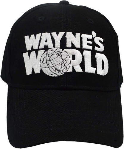 Wayne's Hat Adjustable Unisex Embroidered Trucker Baseball Cap Black