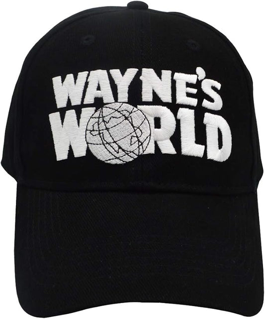 Wayne's Hat Adjustable Unisex Embroidered Trucker Baseball Cap Black