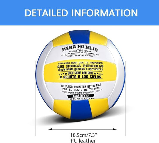 Personalized Volleyball Gifts for Daughter or Son - Size 5 Volleyball Indoor Outdoor Beach Sports Training Balls Inspirational Words Sport Gifts