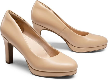 DREAM PAIRS Women's SDPU2365W Low Heel Pump Shoes