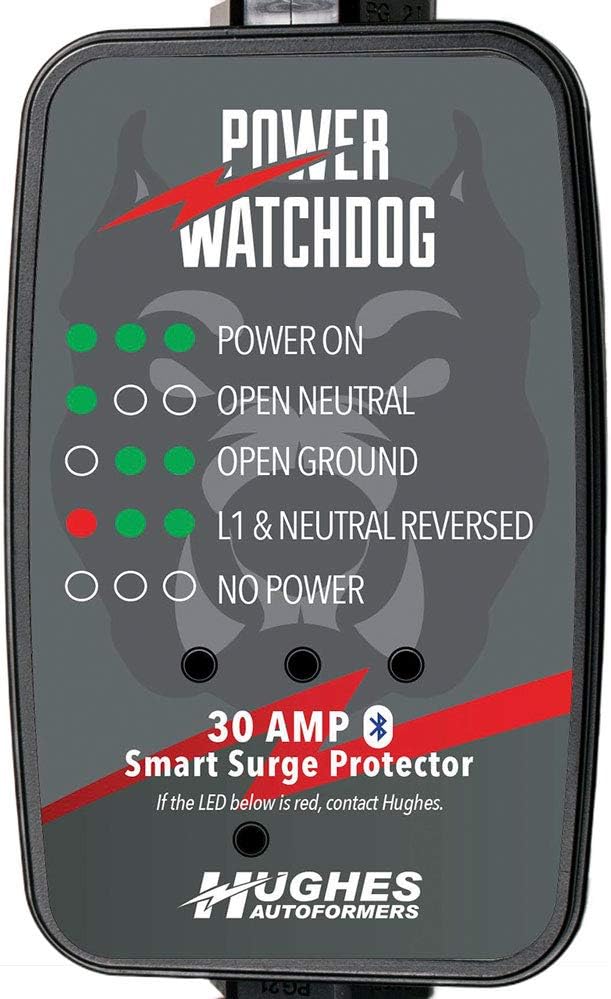 Power Watchdog PWD30 Bluetooth Surge Protector, 30A, Portable, 14 Inch Portable 14-inch design with Bluetooth connectivity for reliable on-the-go RV surge protection.
