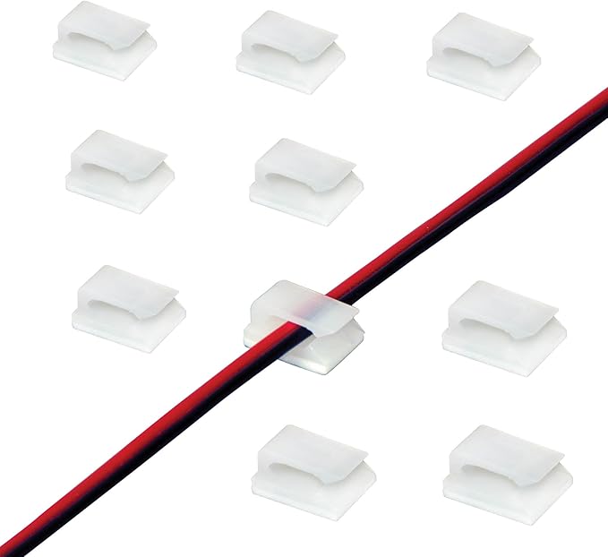 Armacost Lighting LED Lighting Wire Support Clips with 3M Peel & Stick Adhesive 910100