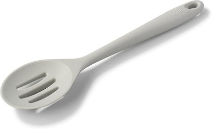 Silicone Non Scratch Slotted Spoon, French Grey, 28 cm