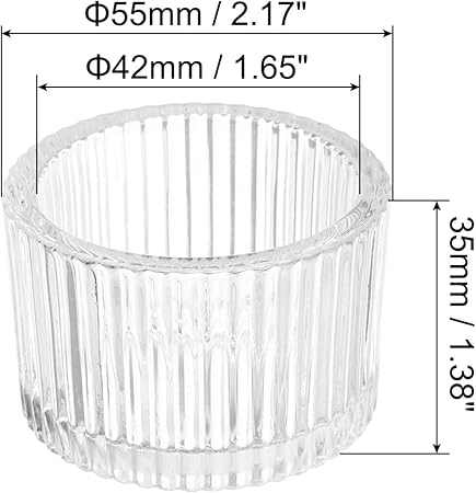 PATIKIL 2 pcs Tealight Candle Holder, Tea Lights Candle Holder Glass Votive Candle Holders Glass Candle Holders for Table Centerpiece Decor Wedding Dinner Party, White