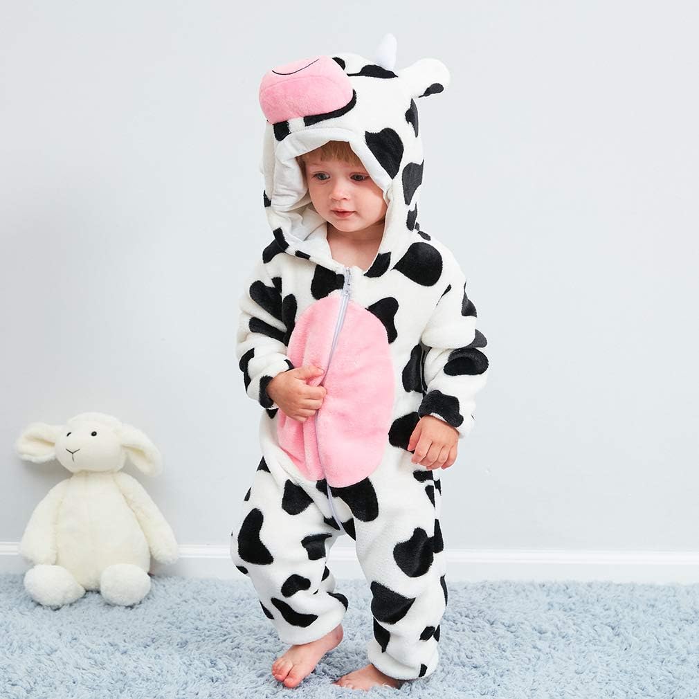 Unisex Kids Baby Halloween Costumes Cartoon Outfit Hooded Homewear