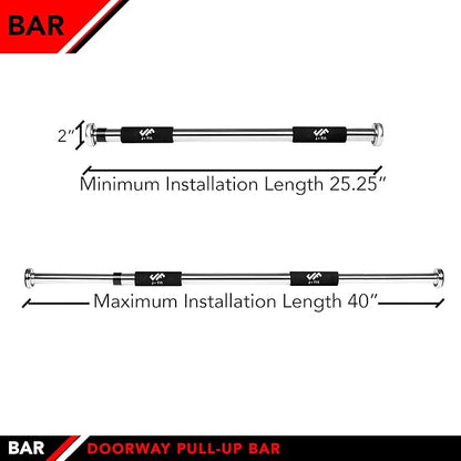JFIT Deluxe Multi Exercise Doorway Pull-Up Bar with Comfort Grips, 40-Inch
