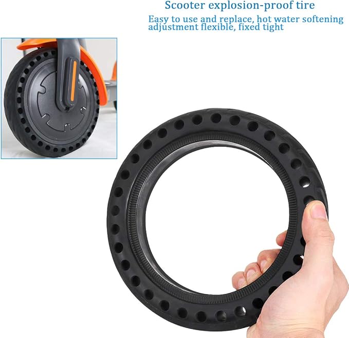 Solid Tires for Xiaomi m365 Electric Scooter Mijia M365, Gotrax GXL V2, 8.5 Inches Electric Scooter Wheels Front or Rear Replacement Honeycomb Solid Tires
