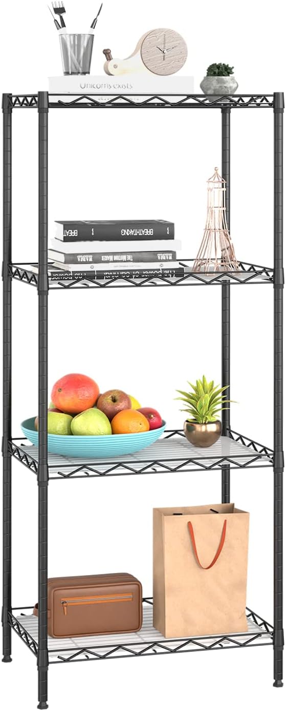 5-Tier Adjustable Shelf 14Dx36Wx72H 1250 LBS Capacity,Black