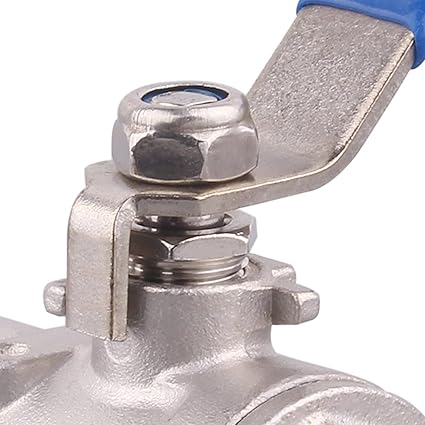2-PC Ball Valve Stainless Steel - 34" NPT Female Full Port Ball Valve For water oil and gas