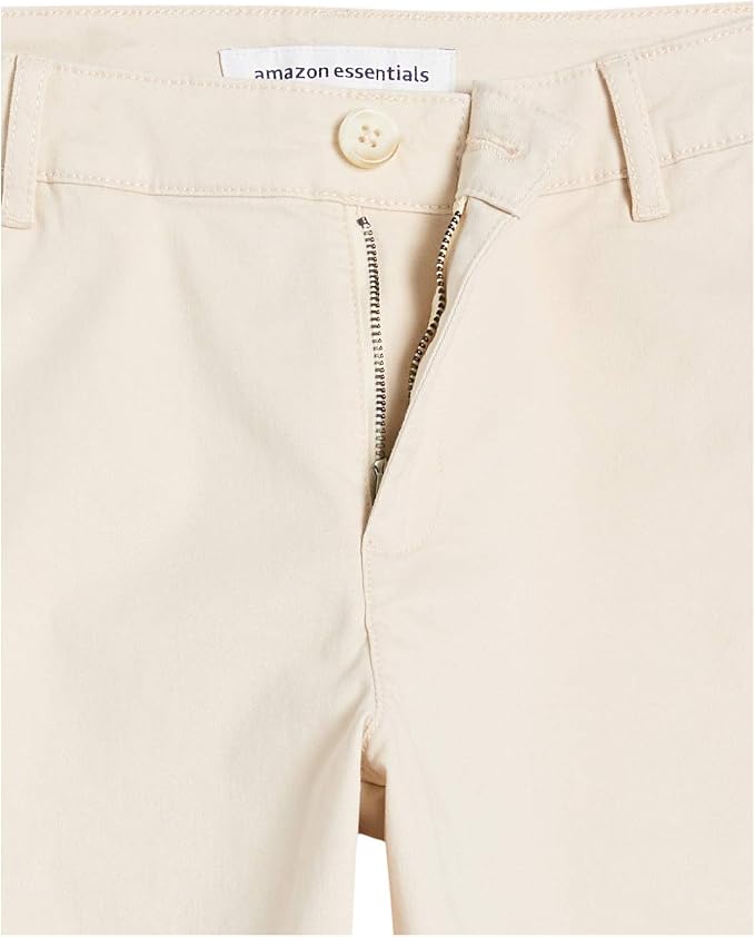 Essentials Women's Slim Fit Straight Leg Stretch Twill Chino Pant