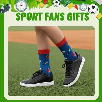 HAPPYPOP Sports Gifts for Kids - Soccer Baseball Basketball Hockey Volleyball Socks