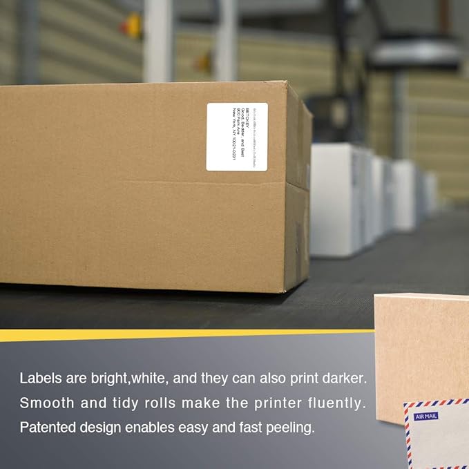 BETCKEY - 2.25" x 2" (57 mm x 51 mm) UPC Barcode  Address Labels Compatible with Zebra  Rollo Label Printer,Premium Adhesive  Perforated 1 Rolls, 700 Labels