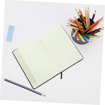 VILLCASE Office Schedule Notepad in A5 Size Delicate Planner Notebook Pu Elastic Band