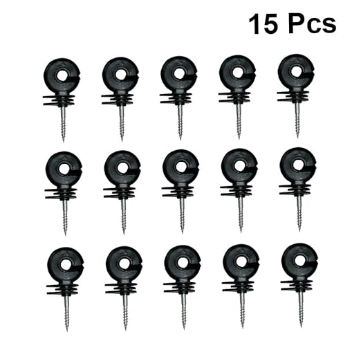CHILDWEET Insulators for Electronic Fence 15pcs Post Insulators Material Fastening Wall Ring