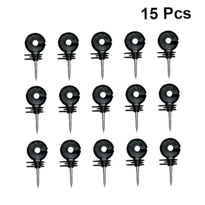 CHILDWEET Insulators for Electronic Fence 15pcs Post Insulators Material Fastening Wall Ring