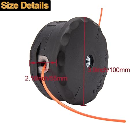 CMOOD Trimmer Head Compatible for Echo Speed Feed 400 Bump SRM-225 SRM-210 SRM-230 Pas225 Pas210 Pas211 Weed Eater Head Replacement (3 Pack)