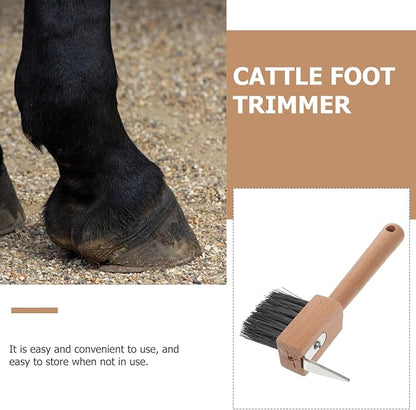 balacoo Horse Hoof Trimmer Tool Portable Cattle Foot Trimmer Horseshoe Repairing Brush Durable Hoof Tool for Grooming Maintenance Comfortable to Use