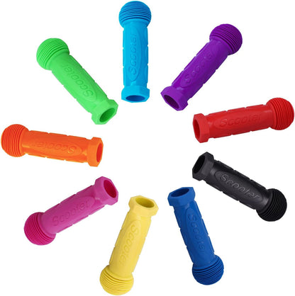Kids Scooter Handle Grips Replacement Handlebars for 2/3/4 Wheels Child Kick Scooters Bike Rocking Car Push Cart, 9 Color Available, 2-Pack