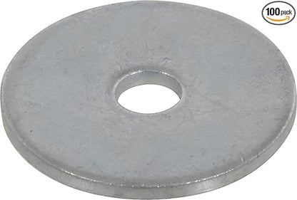 The Hillman Group 290039 Zinc Fender Washers, 3/8" x 2", 100 Pieces