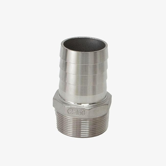 Stainless Steel 316 KC King Nipple Hose Barb Adapter NPT (2")