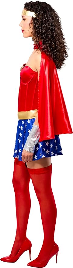 Adult Sexy Wonder Woman Costume (Stockings not included. Missing 1 silver cuff)