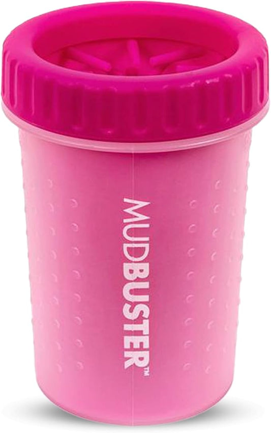 Dexas Pink Medium Dog Paw Cleaner, MudBuster - Premium Quality Pet Supplies and Dog Accessories for Dogs, Easy to Use, Mess Free