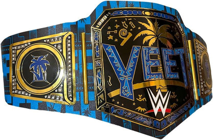 New Jey Uso Yeet Championship Title Belt – Undisputed Championship Replica Belt 2MM - Easy Wear Adjustable 4MM Leather Strap - Adult Size