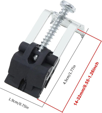 10Pcs Undermount Sink Clips Kitchen Sink Clips Installation Repair Hardware Clips Fastener Support for Kitchen Bathroom Shower Room (HD272)