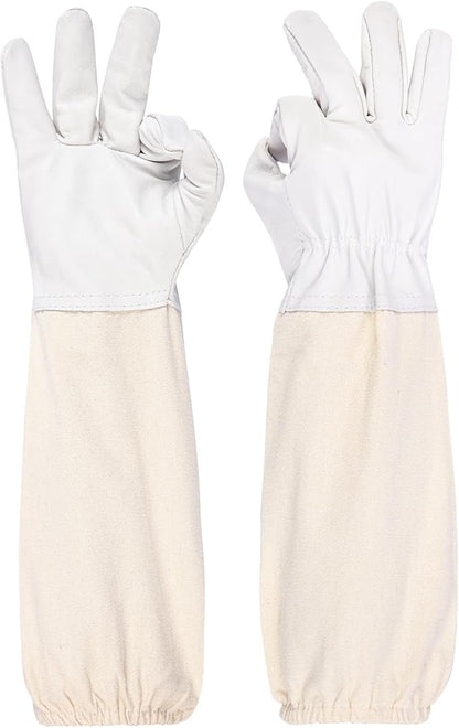 Beekeeping Gloves - Thickened Goatskin Bee Gloves for Men Women - Beekeeping Supplies