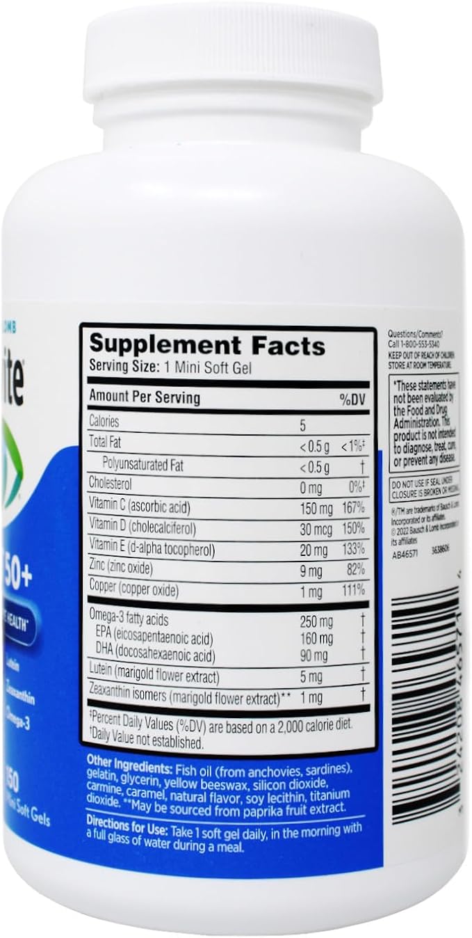 Bausch  Lomb Ocuvite Adult 50 Eye Vitamin  Mineral, 150 Count