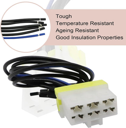 Manual Heater/AC HVAC control replacement wire pigtail 655-58785 Compatible with Subaru Crosstrek Impreza 2012-2016 72311fj050 72311SG010 72311SG300 72311FJ500